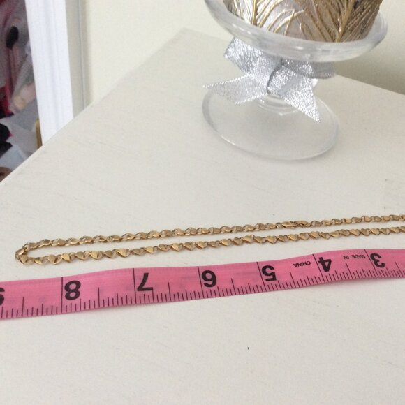 10k solid gold heart necklace, one-of-a-kind - Picture 4 of 9